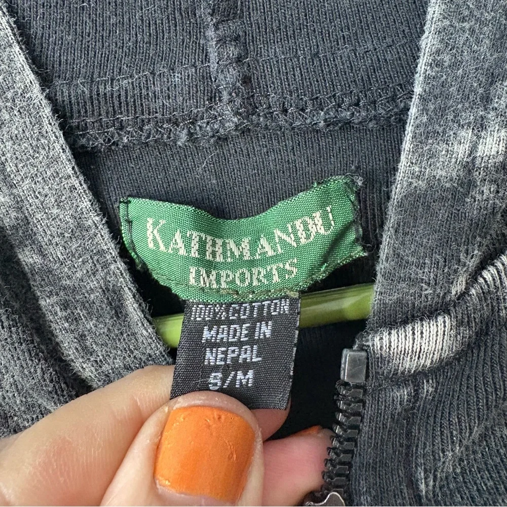 Grateful Dead Upcycled Kathmandu Hippie Hoodie - Picture 6 of 11